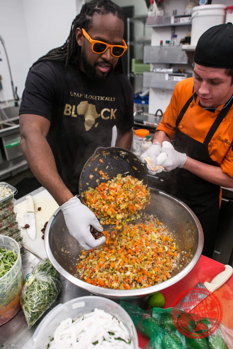 raw-republic-in-kitchen-digging-in-bowl