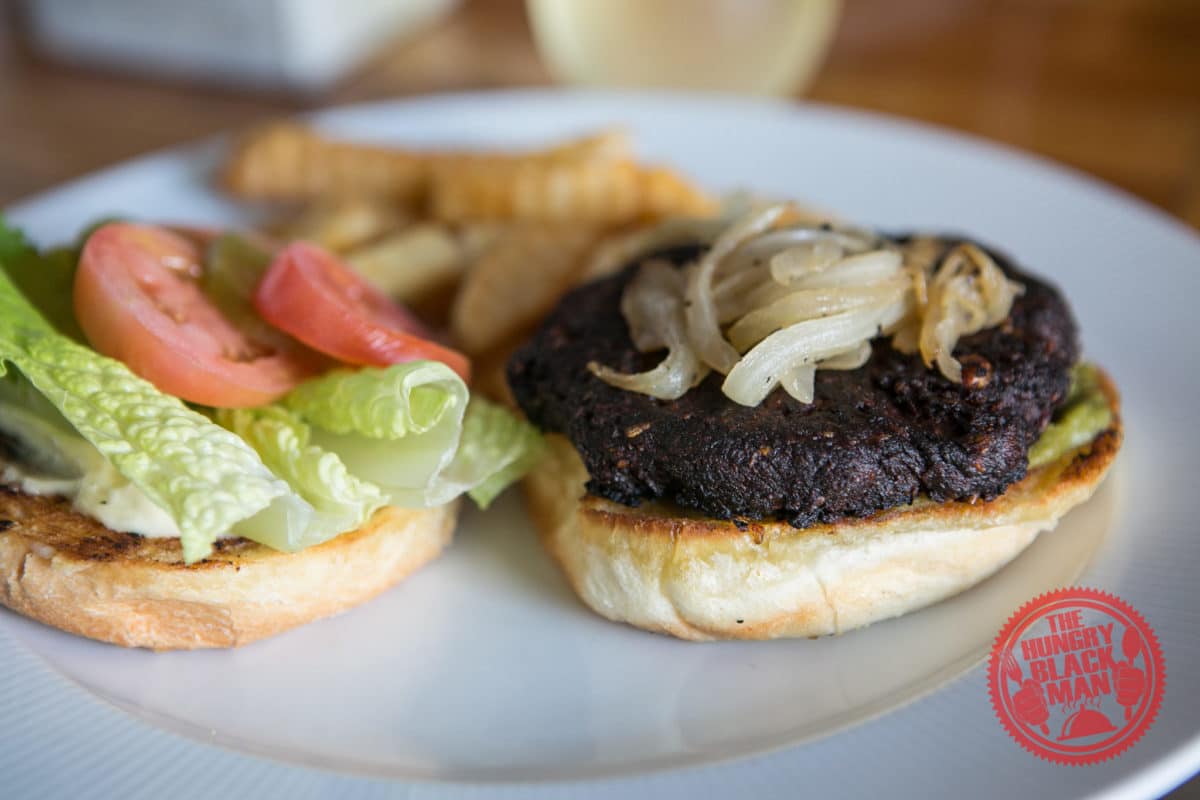 black bean burger