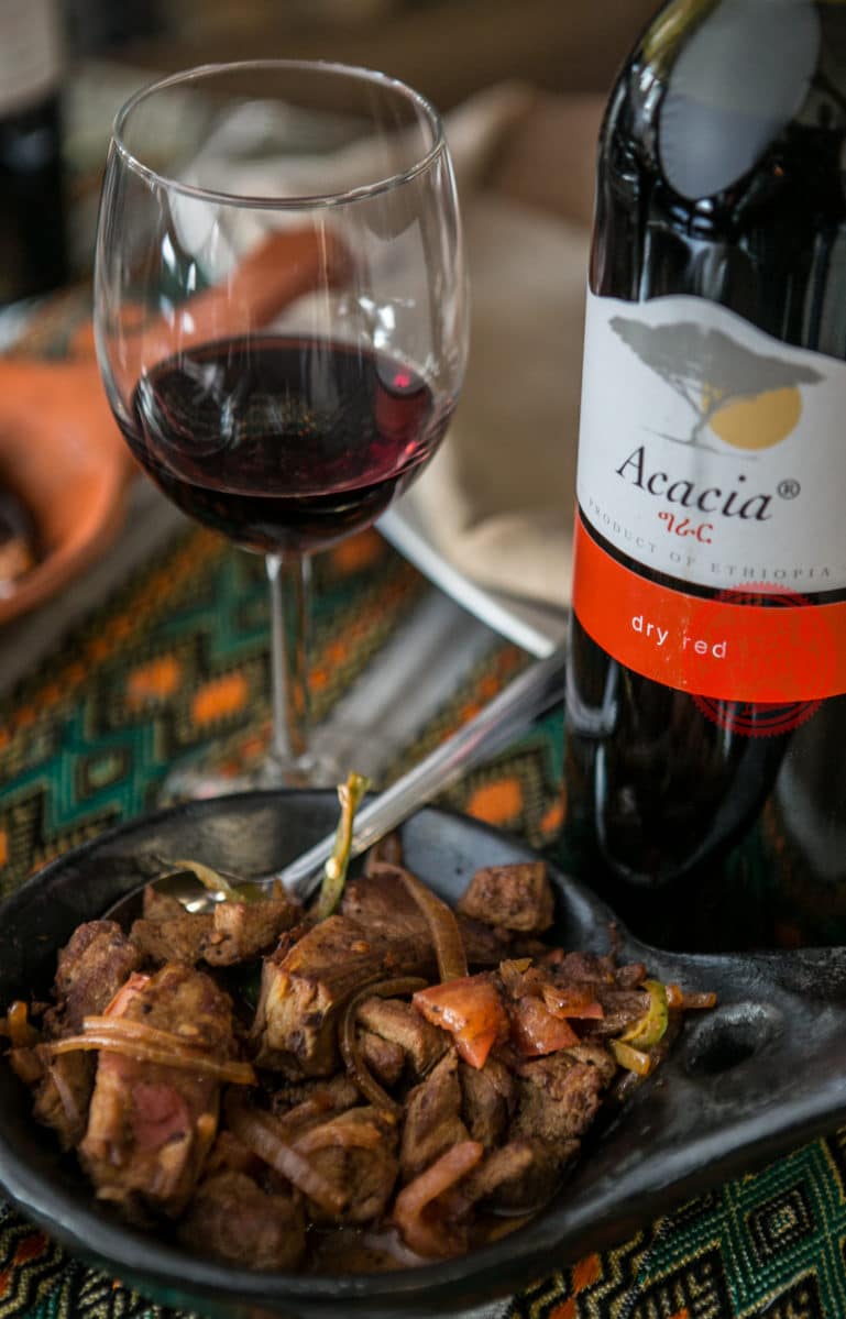 Ethiopian Wine and beef