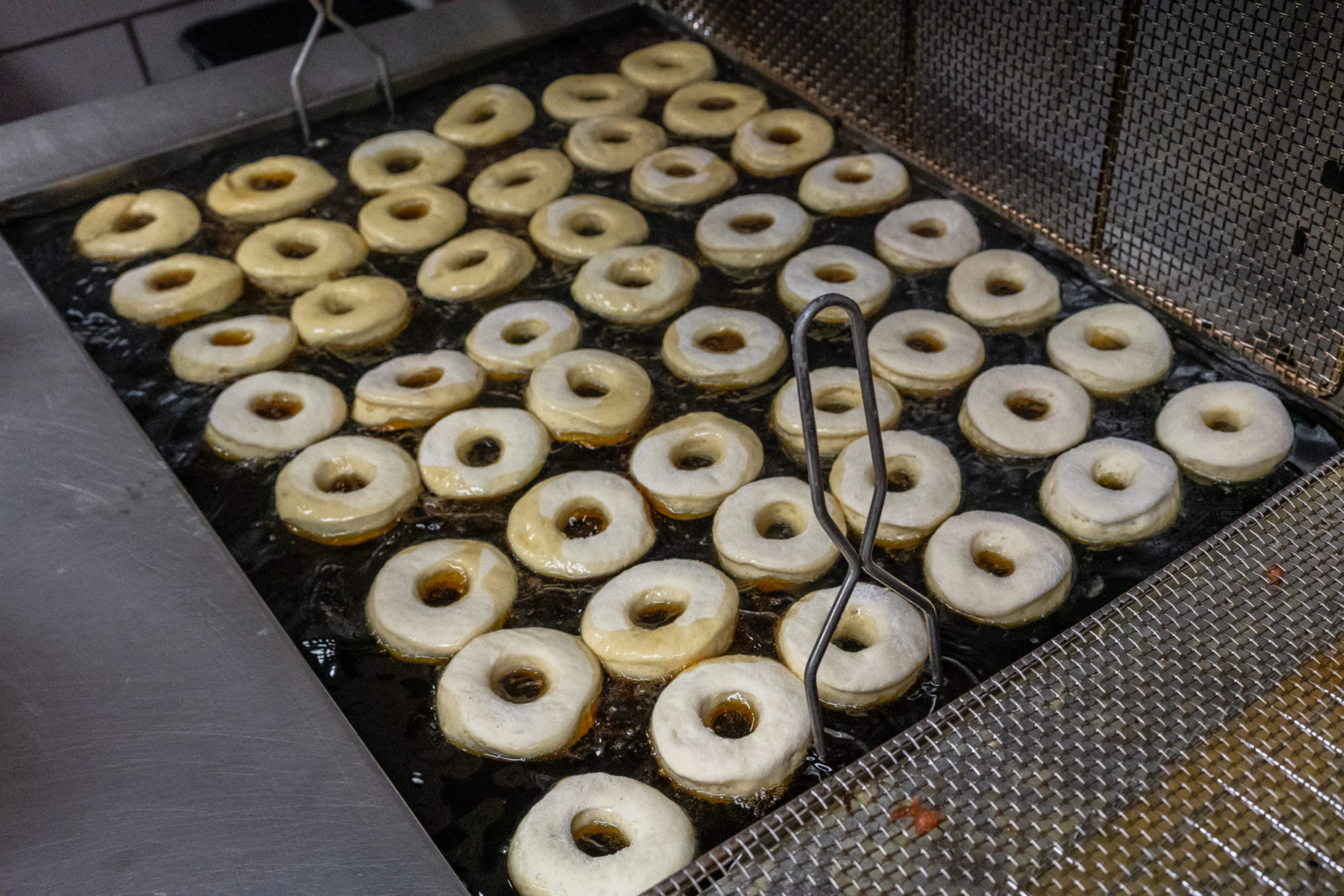 Donut being fired