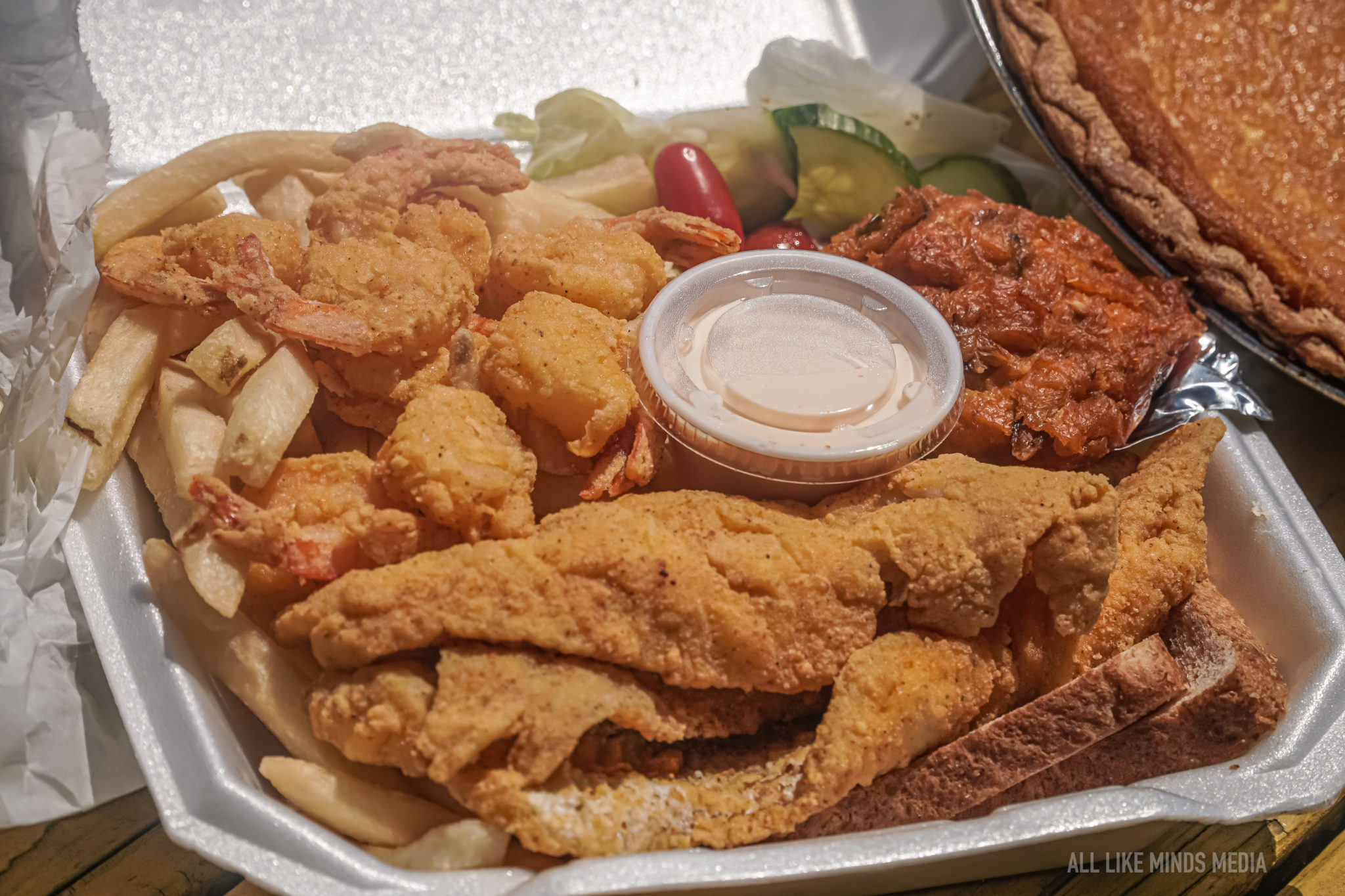 Fish Sandwich and Shrimp - Shabazz Seafood